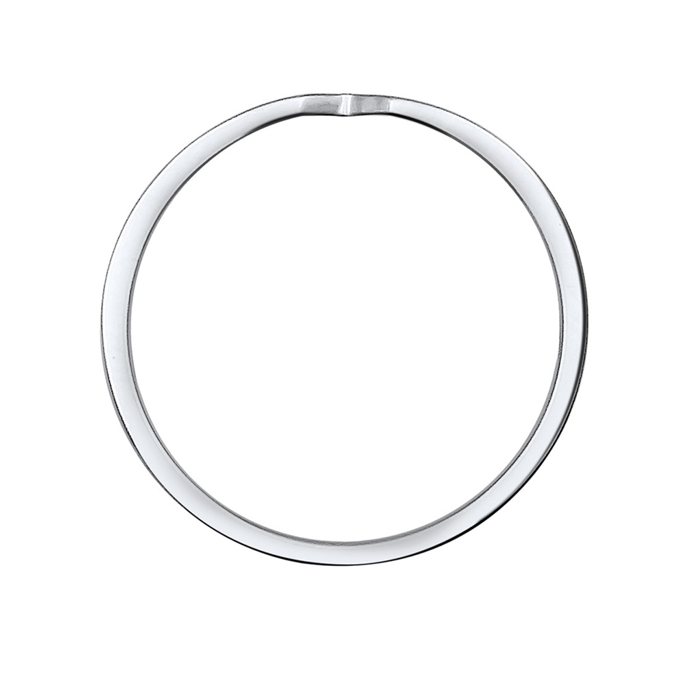 Elli Elli Bague Femme Découpée Tendance de Base en Argent Sterling 925 Bague