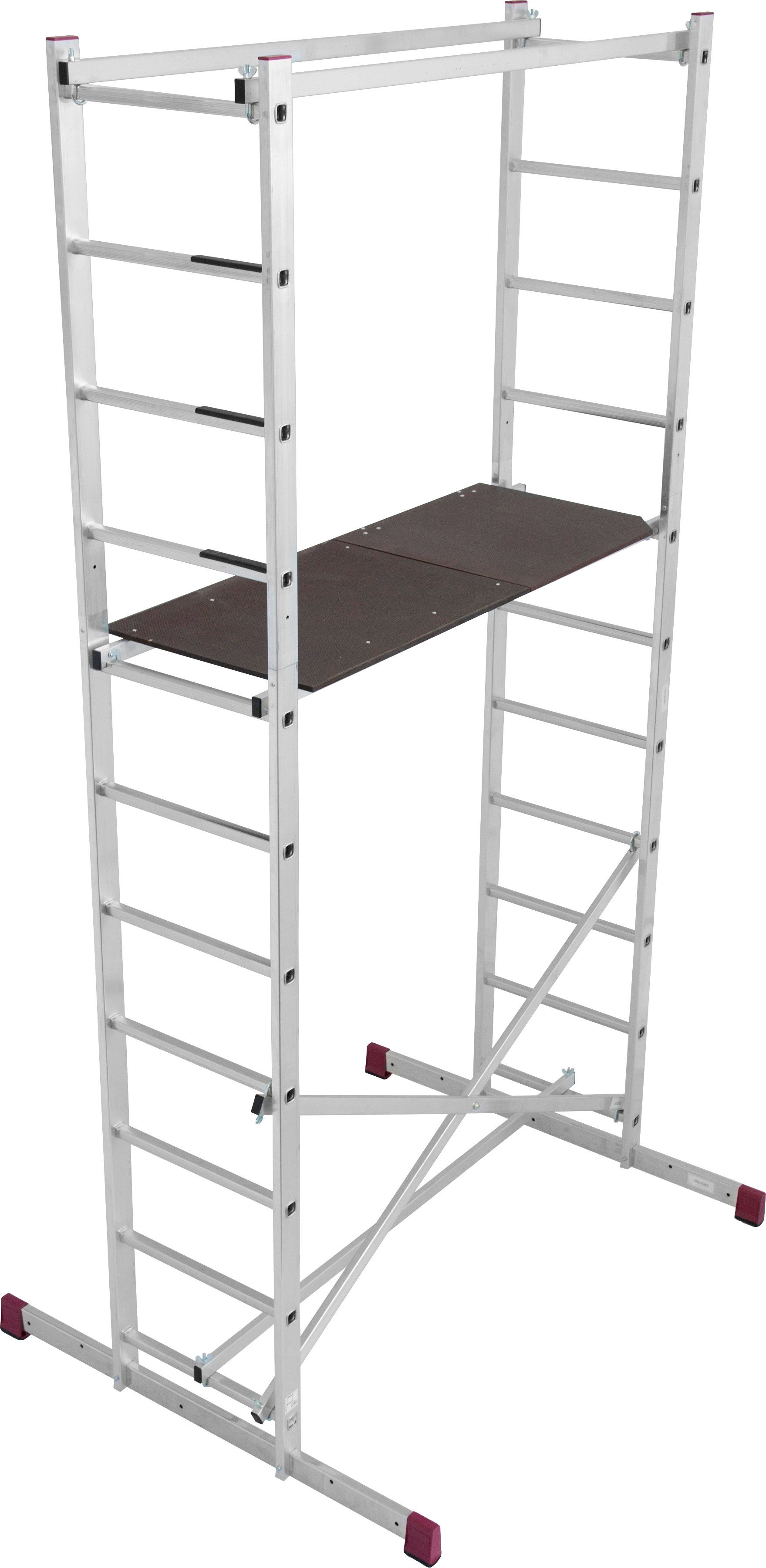 KRAUSE Fahrgerüst CORDA, Montagegerüst mit rutschsicherer Belagbühne 1,50 x 0,56 m