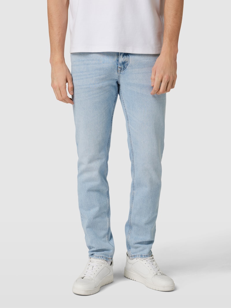 Jeans im 5-Pocket-Style Modell 'SLIM' in hellblau
