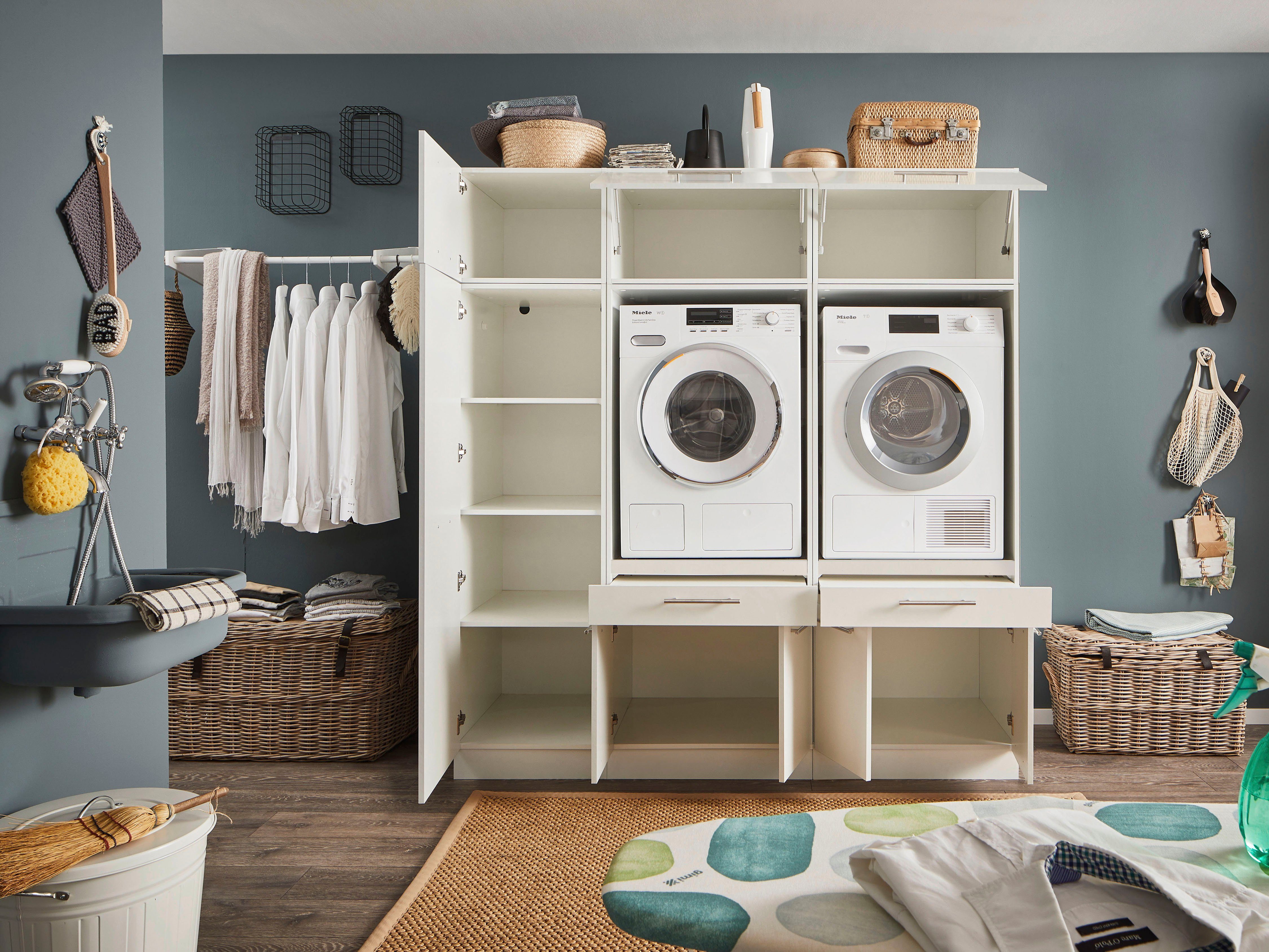 Laundreezy Mehrzweckschrank-Set LAUNDREEZY LDSK13, Breite 185 cm