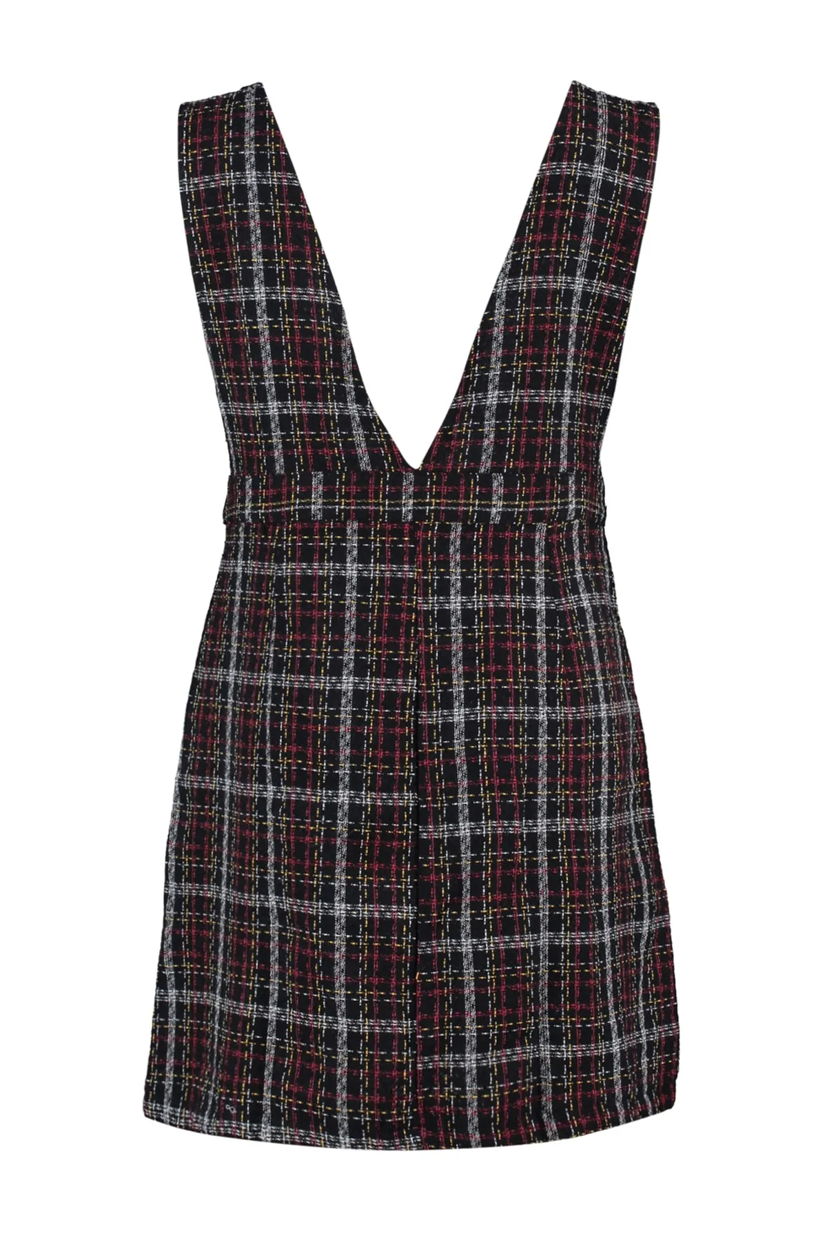 Trendyol Curve  Schwarzes Westenkleid aus Chenille TBBSS22EL00040
