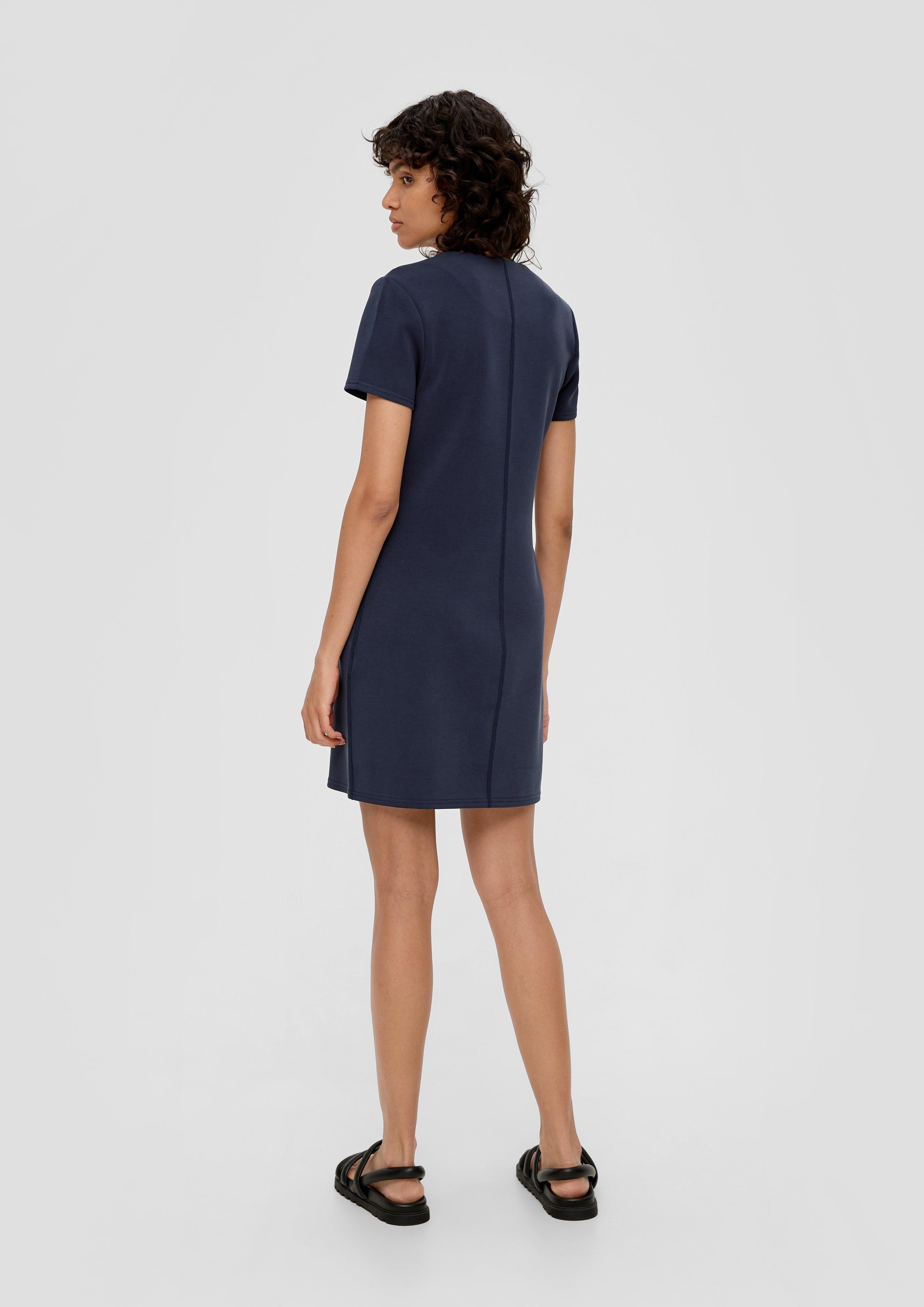 Minikleid mit Overlocknähten  2136386-5959