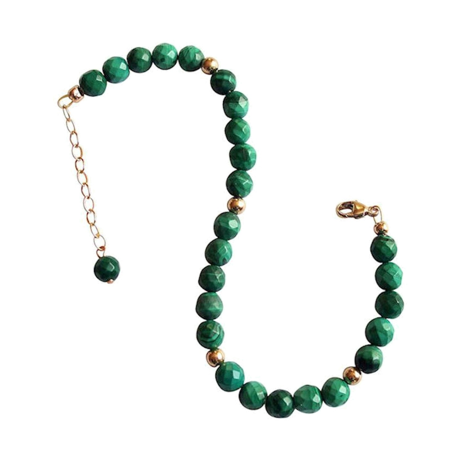Armband 'Malachit - Facettiert'
