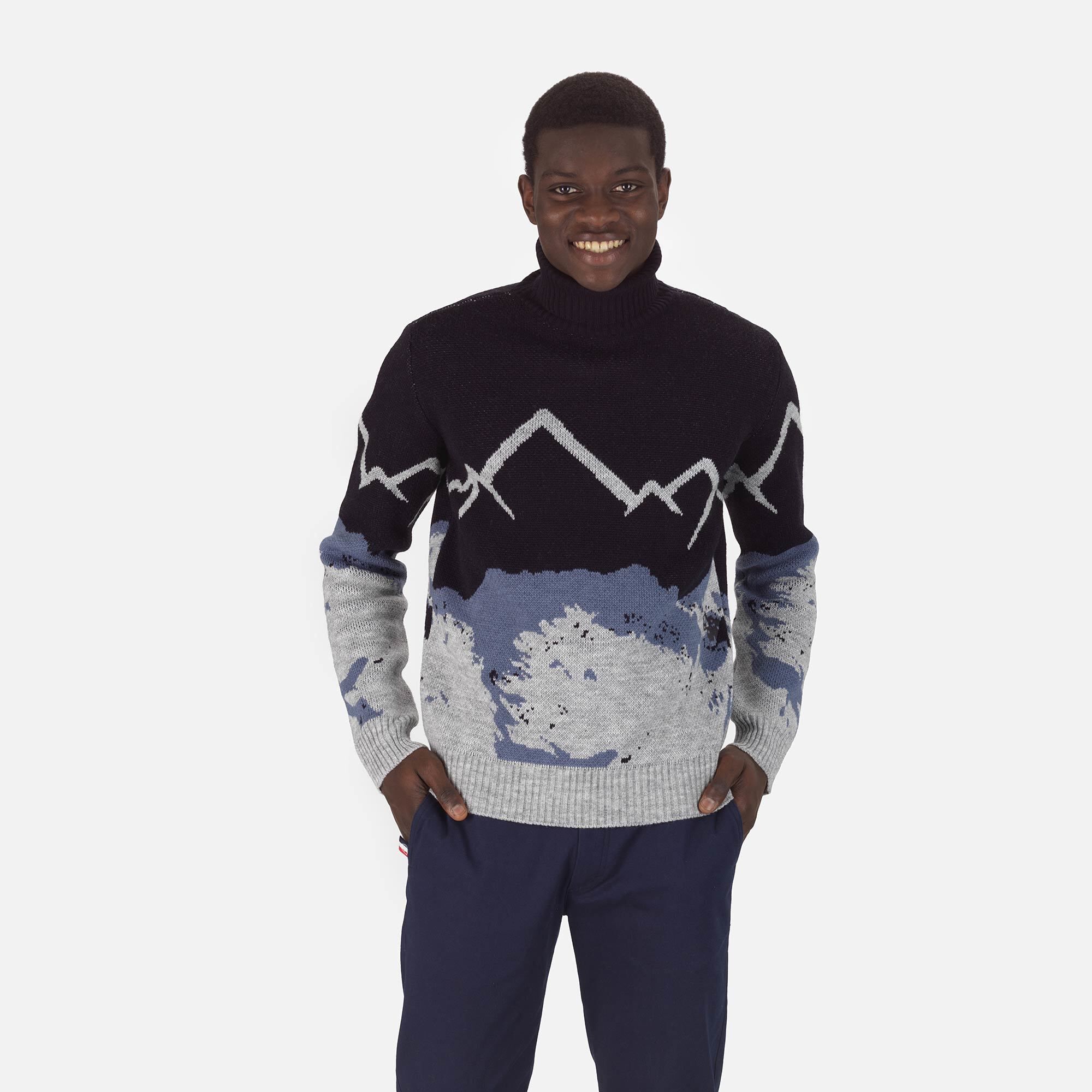 Pull en maille à col roulé Homme