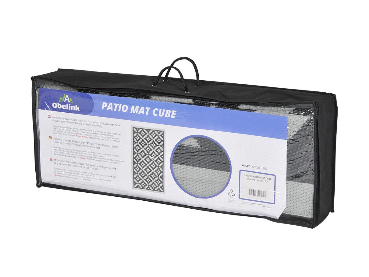 Obelink Patio Mat Cube 440 x 250 cm Zeltteppich