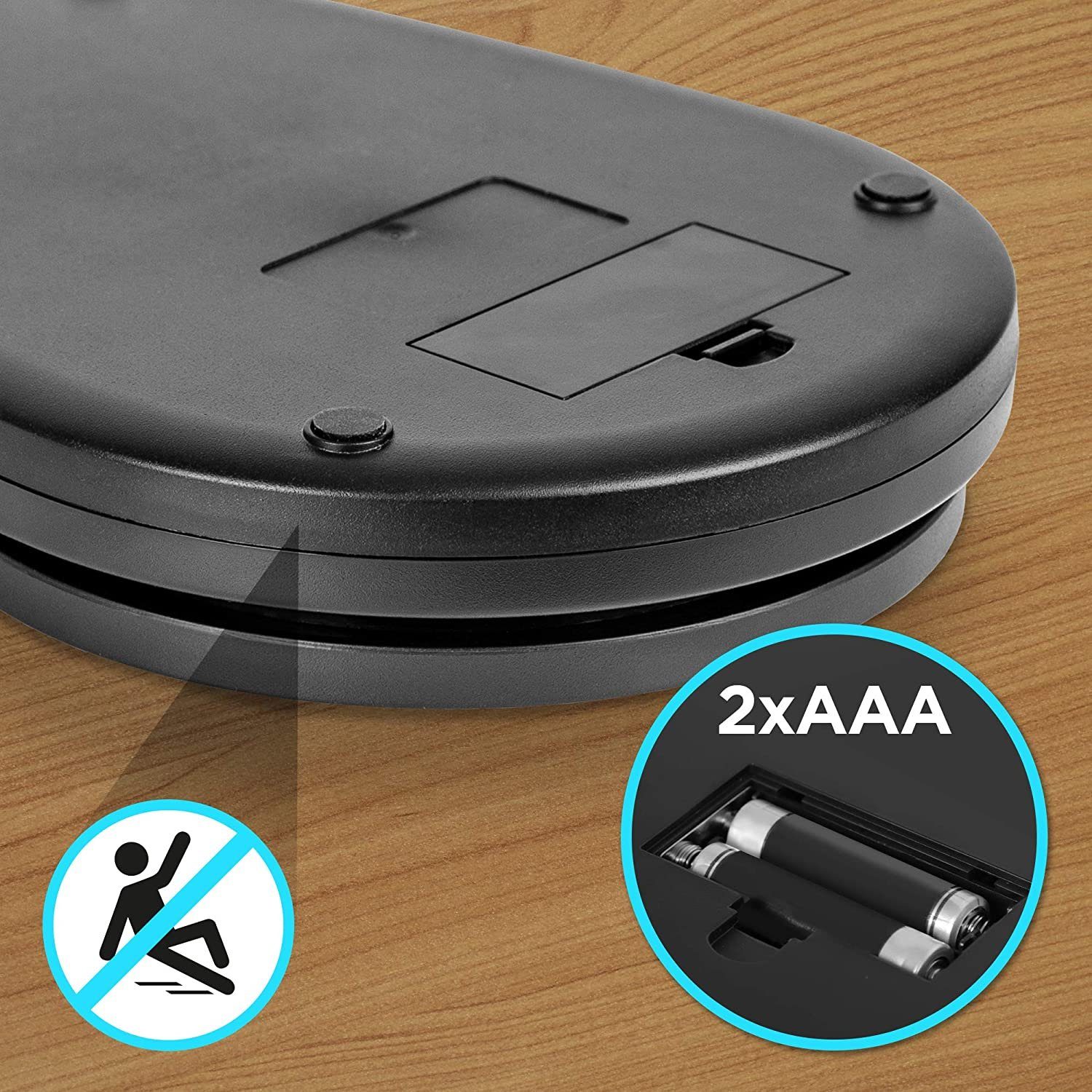 Duronic Küchenwaage, KS5000 BK/CR Küchenwaage, 5 kg Digitalwaage oval mit 2,5 L Schüssel
