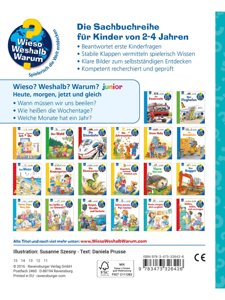 Ravensburger Wieso? Weshalb? Warum? junior, Band 56: Heute, morgen, jetzt und gleich günstig kaufen onesize