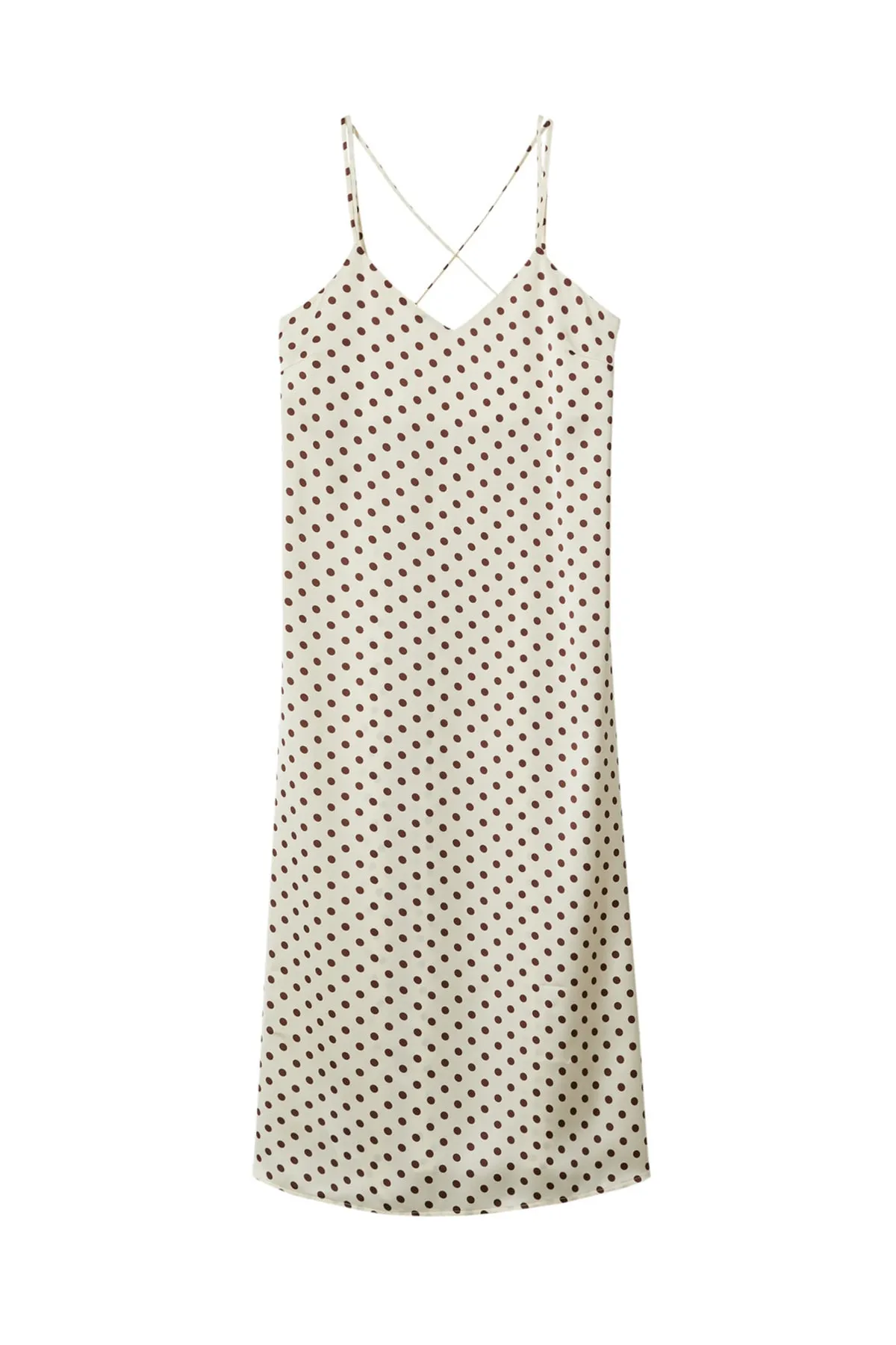 MANGO  Ecrufarbenes Damenkleid 37012884