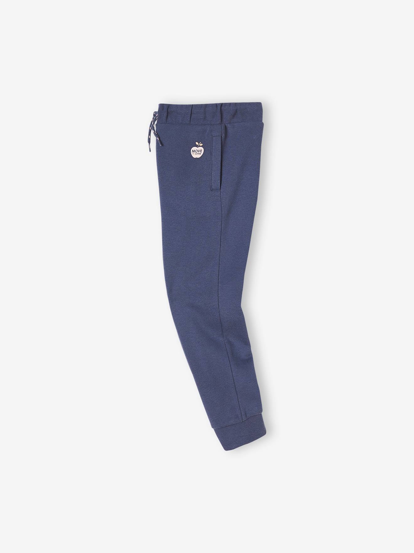 Pantalon jogging Basics fille gris clair chine