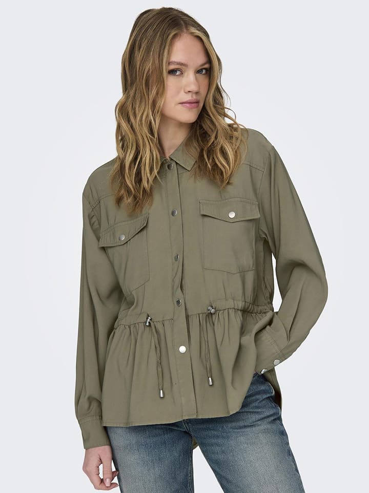 ONLY Hemd in Khaki günstig kaufen