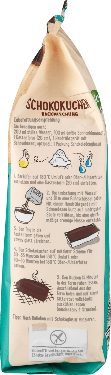 Backmischung Schokokuchen, glutenfrei, 380 g