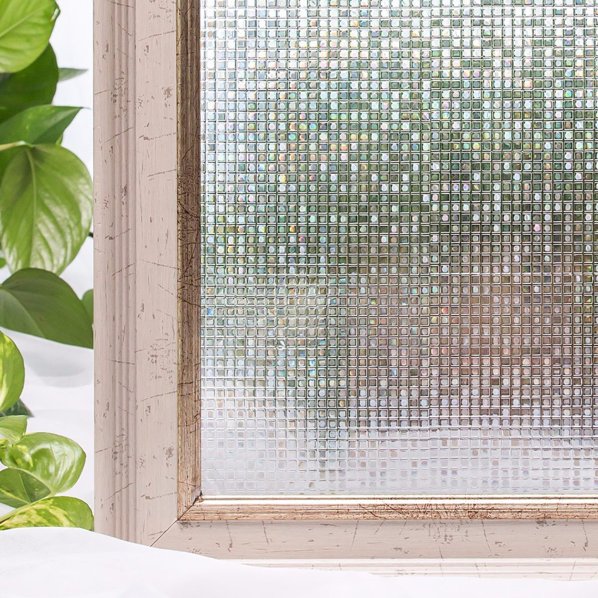 Fensterfolie Statische Glasfensteraufkleber, Milchglasfolienverdickung, ZanMax