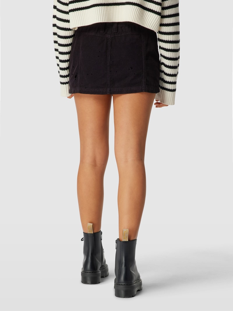 Minirock aus Cord Modell 'CORD CARGO SKIRT' in schwarz