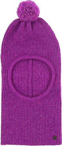 FRAAS Sustainability Edition - Gerippter Strick-Kapuzenschal mit Pompon