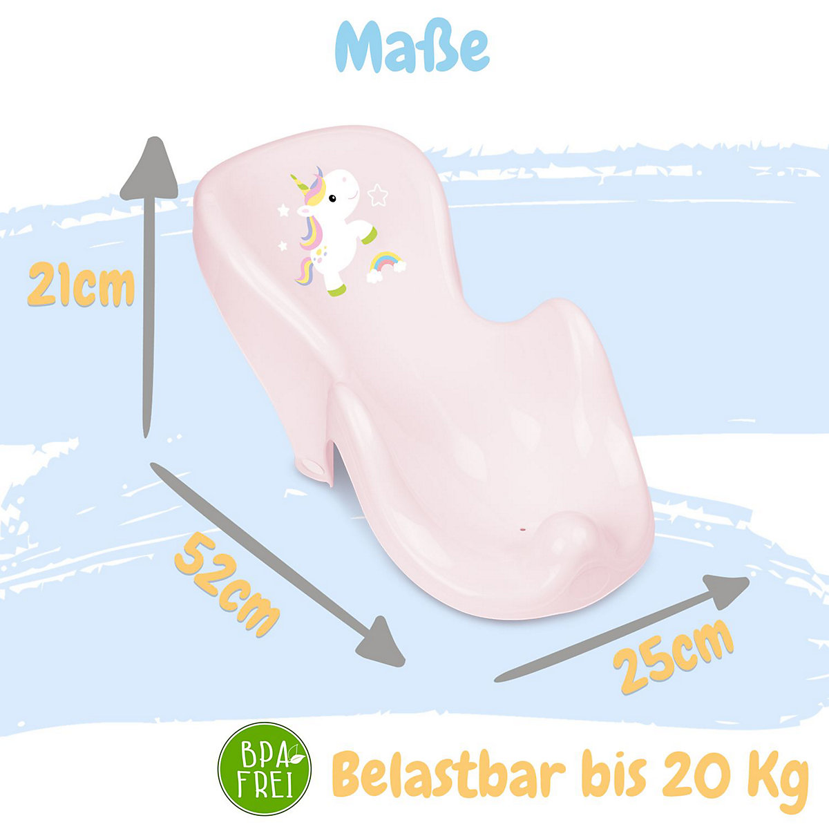 Babybadesitz mit Anti-Rutsch Funktion - Sitz für Babywanne