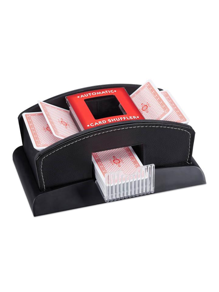 relaxdays Kartenmischer in Schwarz günstig kaufen onesize