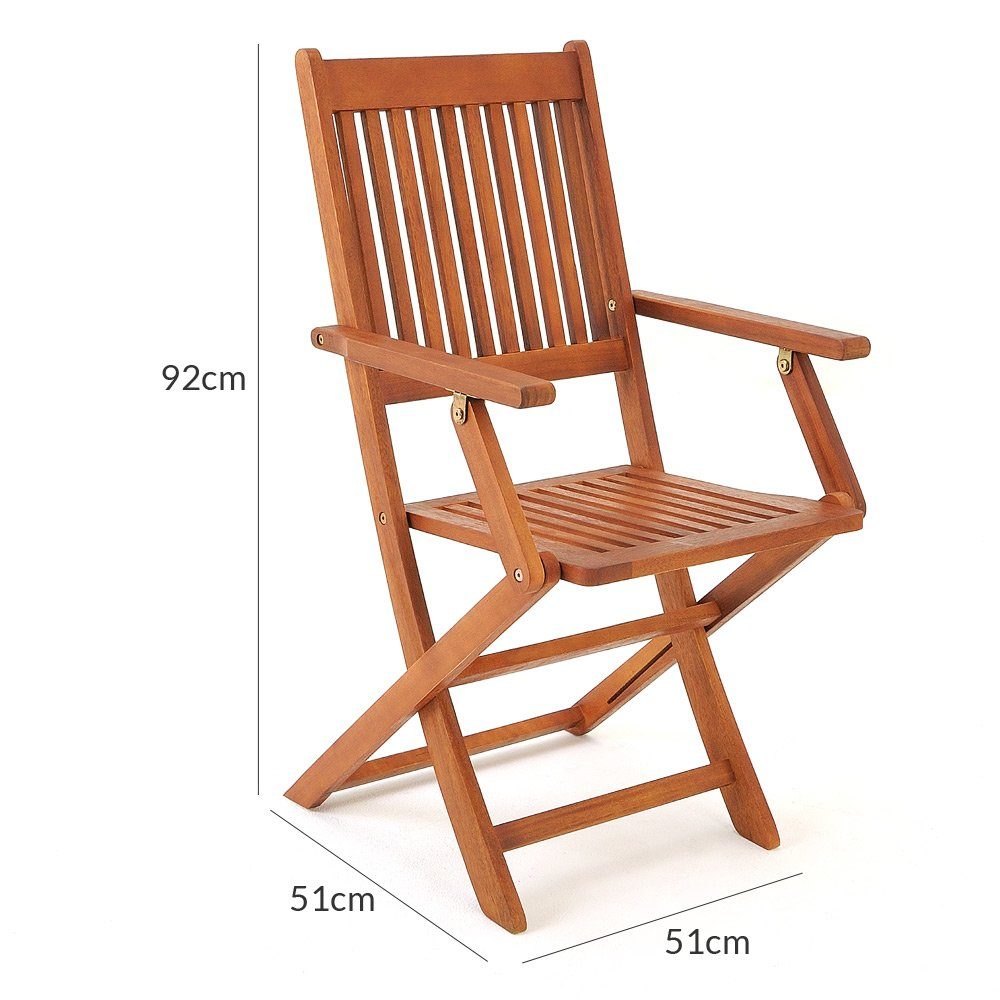 Casaria Balkonset, (3-tlg), Akazie Holz Wetterfest Klappbar 65x45x87cm FSC Hängetisch Klappstühle