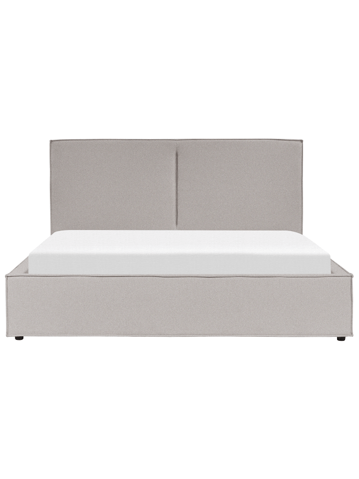 Beliani Doppelbett MOISSAC in Grau/Schwarz - (W) 197 x (H) 108 x (L) 224 cm günstig kaufen onesize