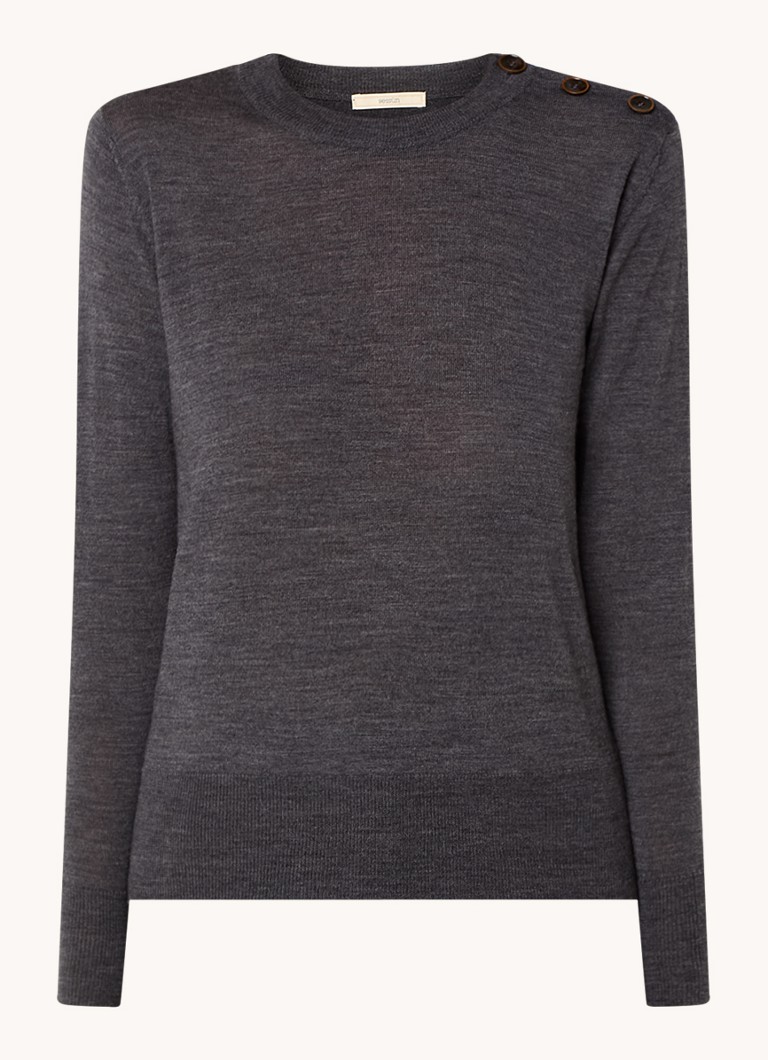Maglione Sessùn Amor in lana pregiata con bottoni decorativi.