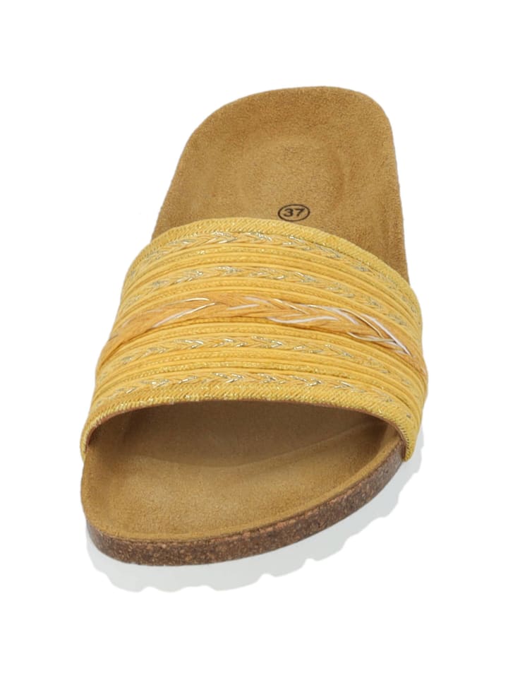 palado Pantoletten in mostaza/oro günstig kaufen