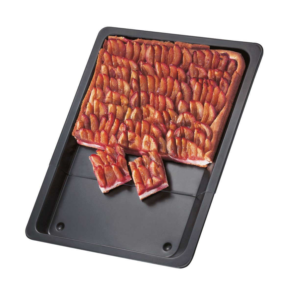 EUROHOME Backblech ausziehbar mit Auskühlnoppen Antihaftbeschichtung, Schwarzblech, (Ausziehbares Blech von 33 bis 52 cm), Ofenblech aus Schwarzblech - Backblech antihaft
