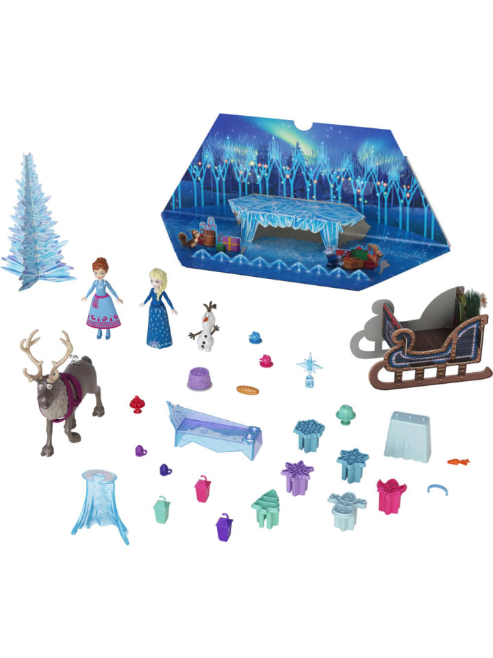 Barbie Adventskalender Die Eiskönigin mit kleinen Puppen Anna und Elsa günstig kaufen onesize