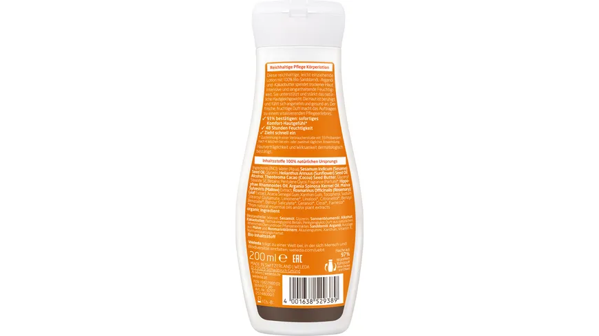 Weleda SANDDORN Reichhaltige Pflege Körperlotion 200 ml