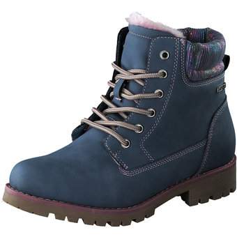 Puccetti Schnür Boots in blau