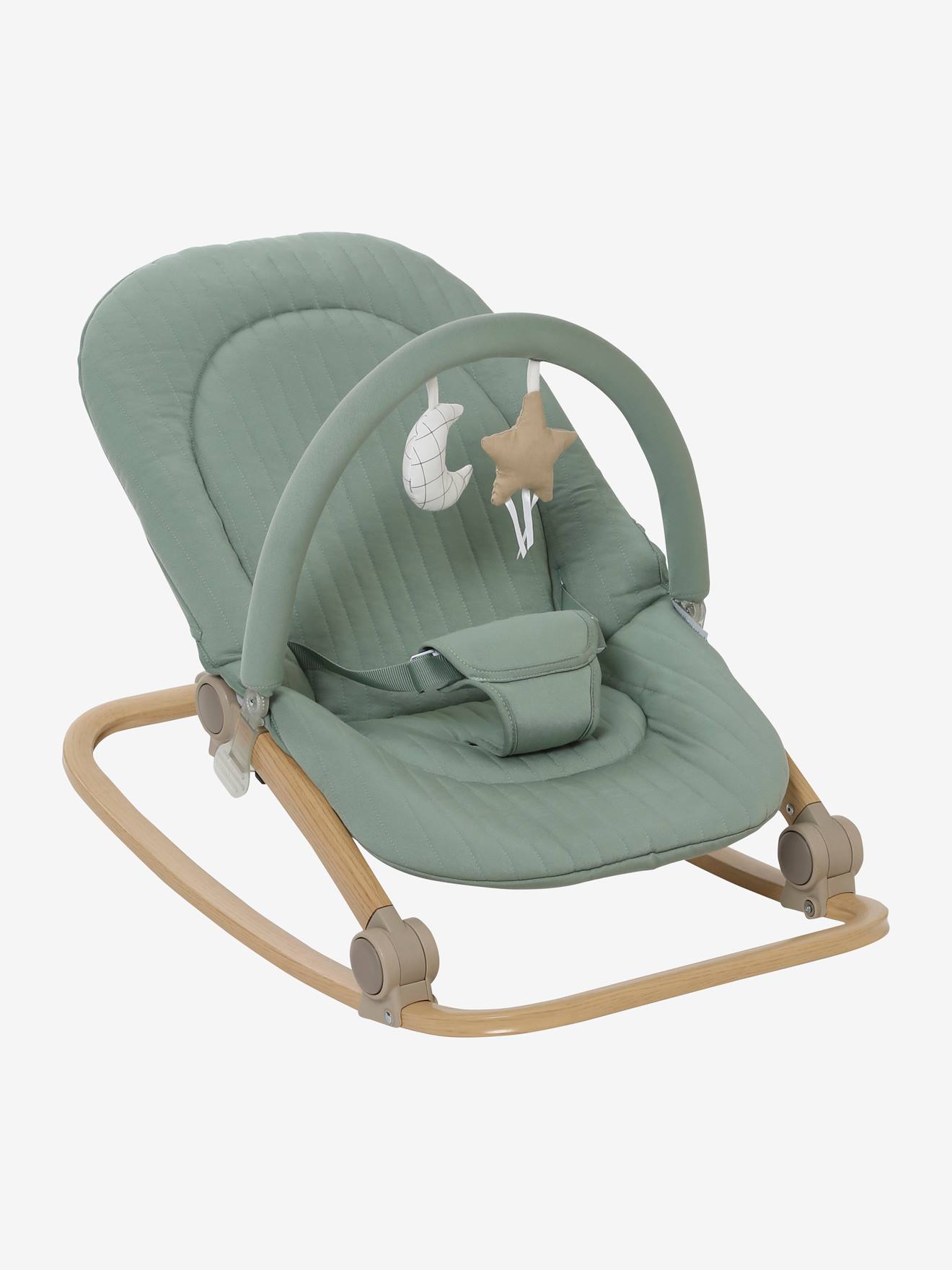 Vertbaudet Babywippe mit Spielbogen BABYDREAM - senfgelb