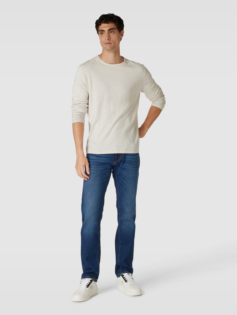 Jeans im 5-Pocket-Design Modell 'Lyon' in dunkelblau