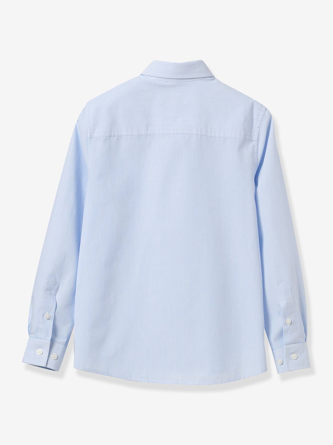 Chemise rayée garçon CYRILLUS rayé blanc