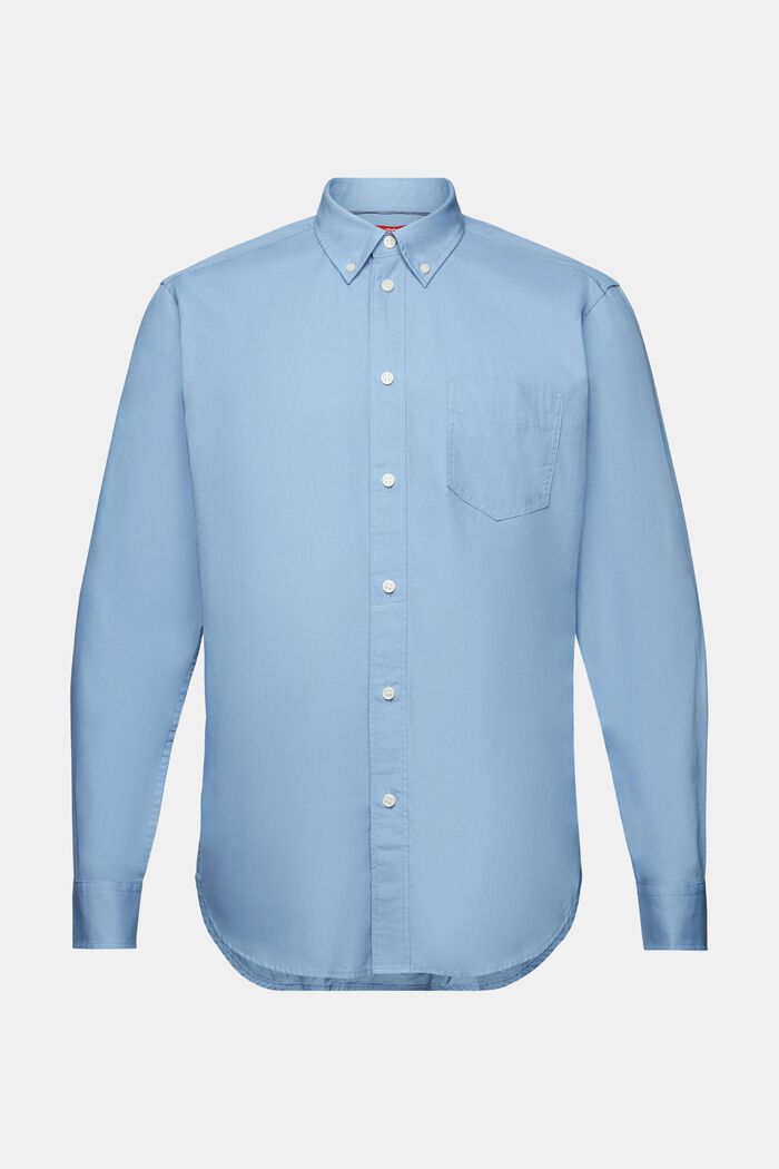 Button-Down-Hemd aus Popeline, 100 % Baumwolle