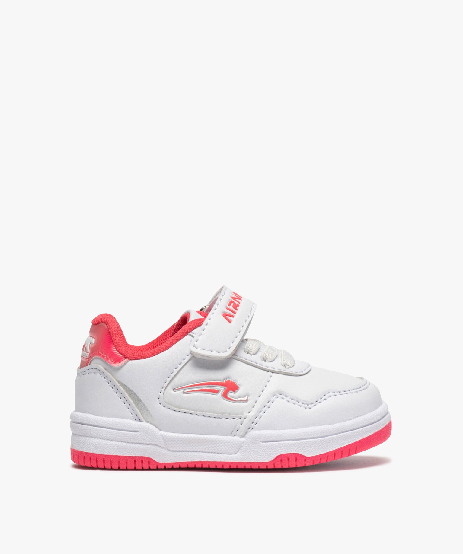 Tennis bébé bicolores à scratch - Airness Salto blanc | GEMO