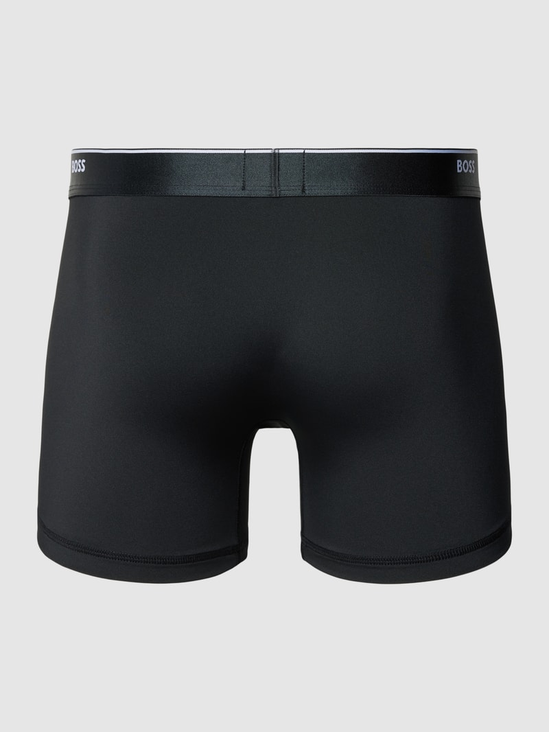 Trunks mit Logo-Bund Modell 'Boxer' in schwarz