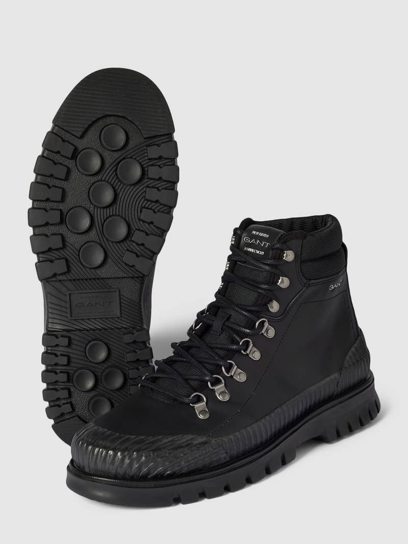 Boots mit Schnürverschluss Modell 'Nebrada' in schwarz