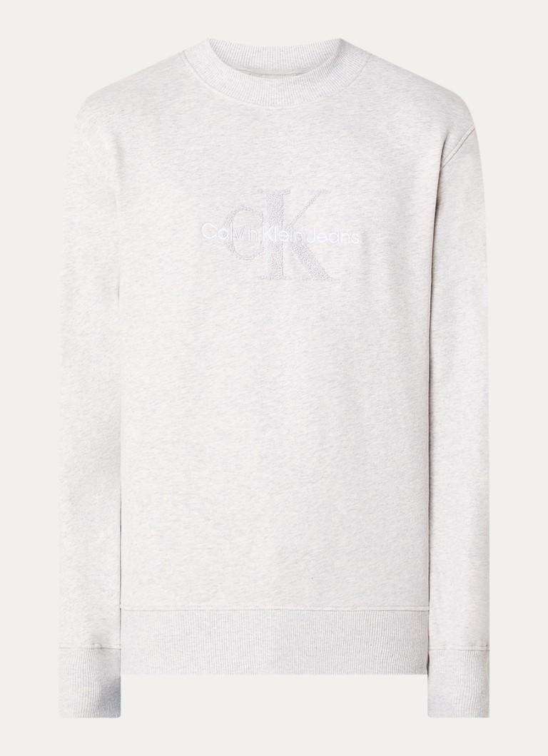 Calvin Klein Chenille sweater with logo embroidery
