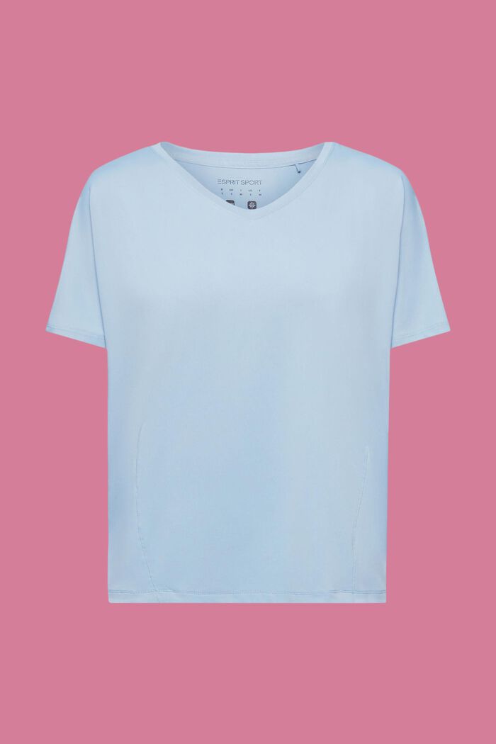 Active-T-Shirt mit V-Ausschnitt und E-DRY