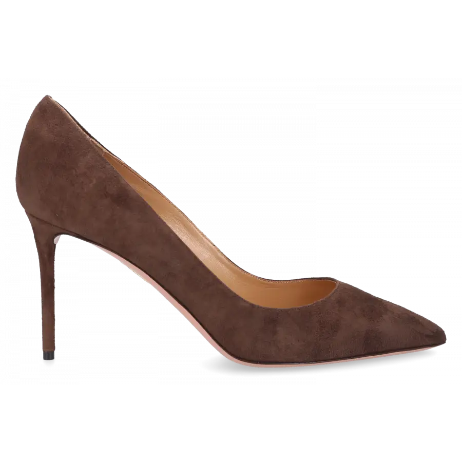 Aquazzura - Pumps PURIST 85 Veloursleder - braun