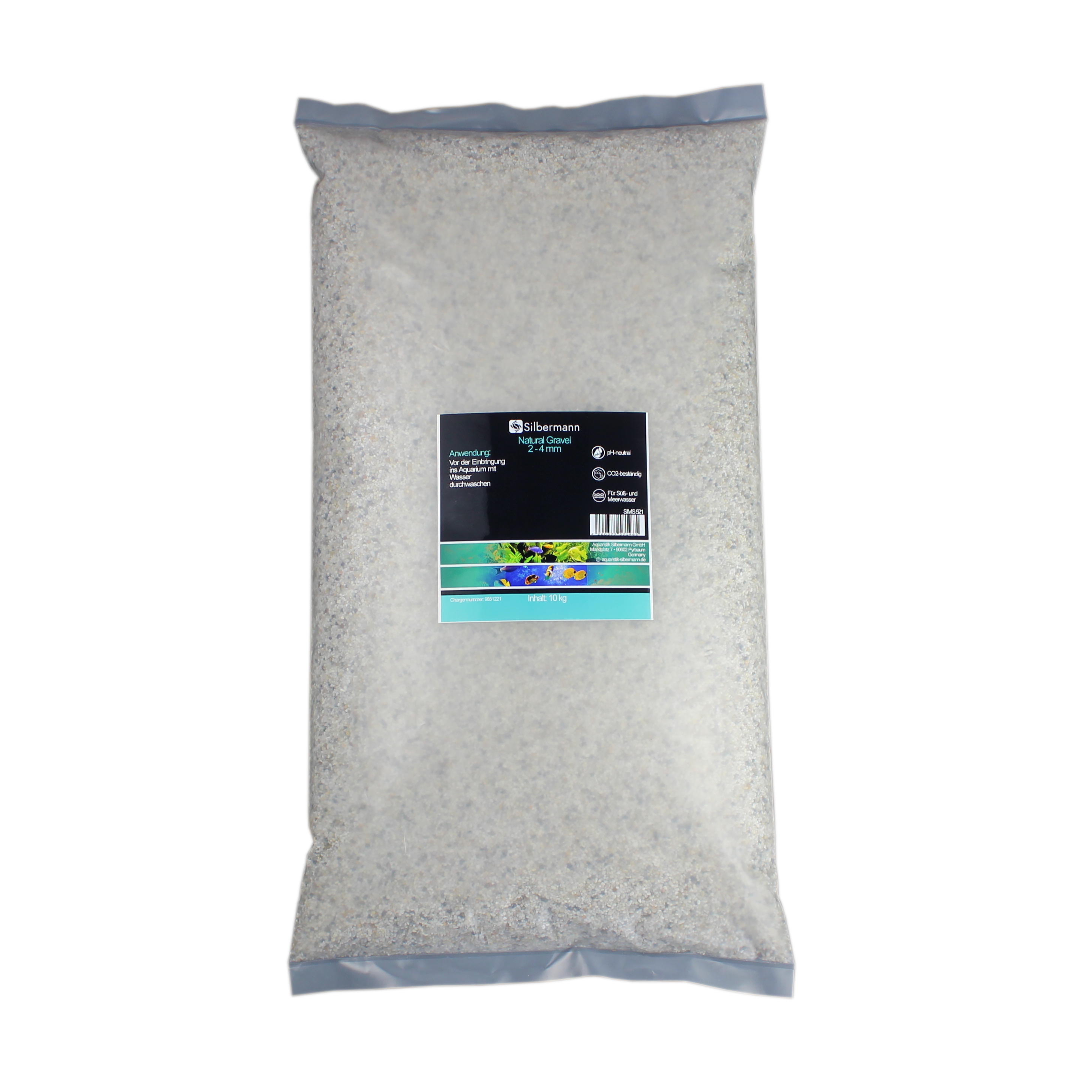 Silbermann Bodengrund Silbermann Natural Gravel 10 kg