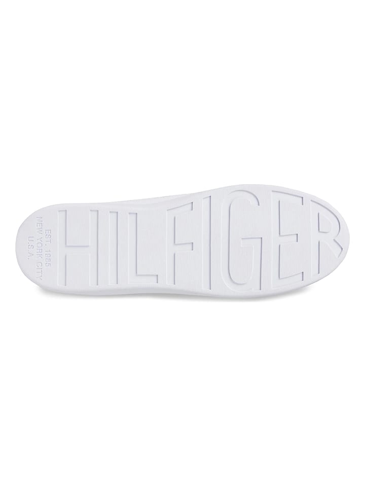 Tommy Hilfiger Shoes Leder-Sneakers in Weiß günstig kaufen