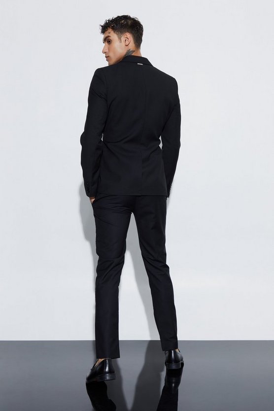 Einreihiger Skinny Blazer mit Wickel-Gürtel