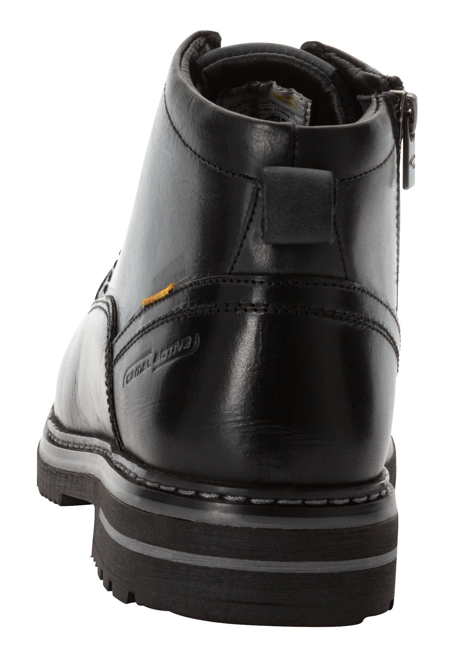camel active aus echtem Glattleder Schnürstiefelette
