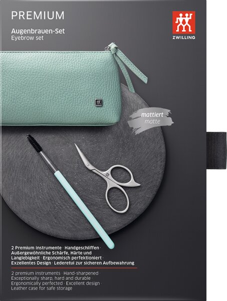 ZWILLING Beauty Premium Augenbrauen-Set - mint Augenbrauenpflegeset