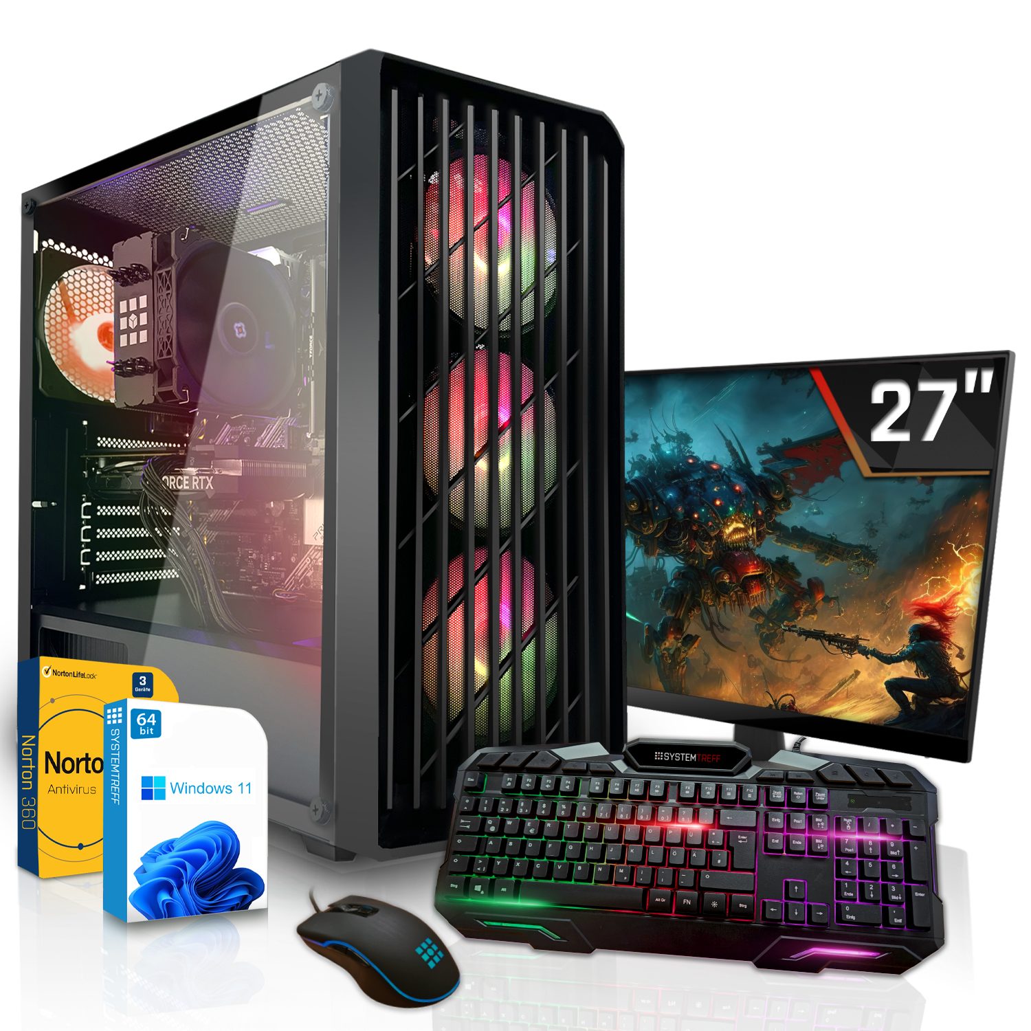 SYSTEMTREFF Gaming-PC-Komplettsystem (27