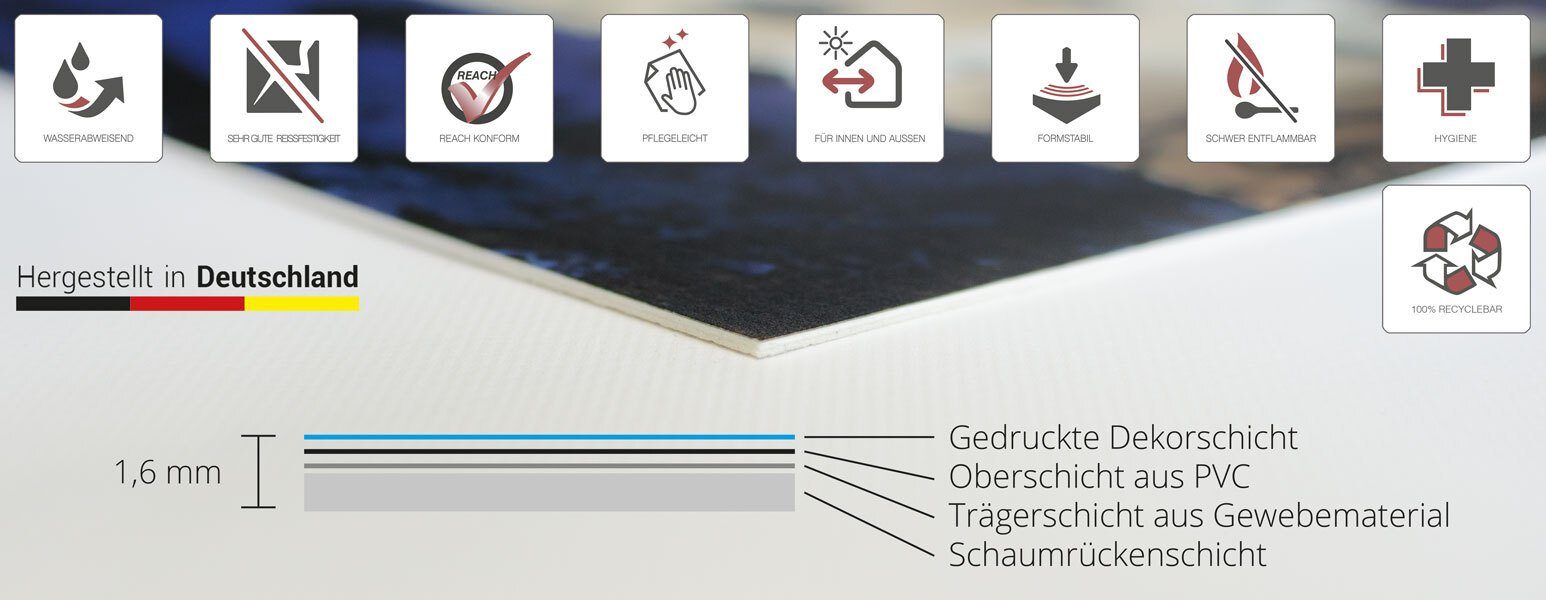 cover-your-desk.de Schreibtischaufsatz Schreibtischunterlage für Kinder - Weltall - 60 x 40 cm – aus hochwertigem Vinyl, (1-St)