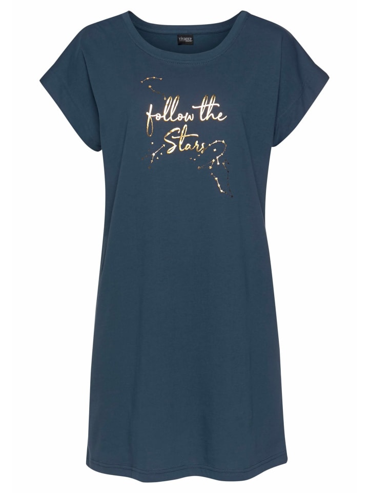 VIVANCE DREAMS Sleepshirt in dunkelblau günstig kaufen 32/34