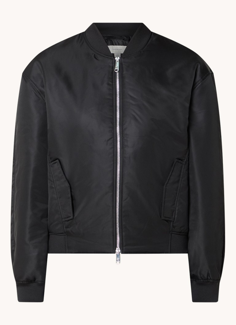 Calvin Klein Quilted bomber jacket with flap pockets