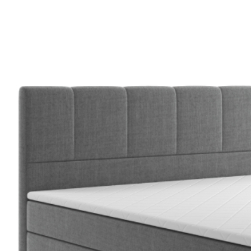 Möbel Punkt Boxspringbett London 180x200cm Anthrazit mit Bettkasten 7 Zonen Taschenfederkenmatratze Fußteil