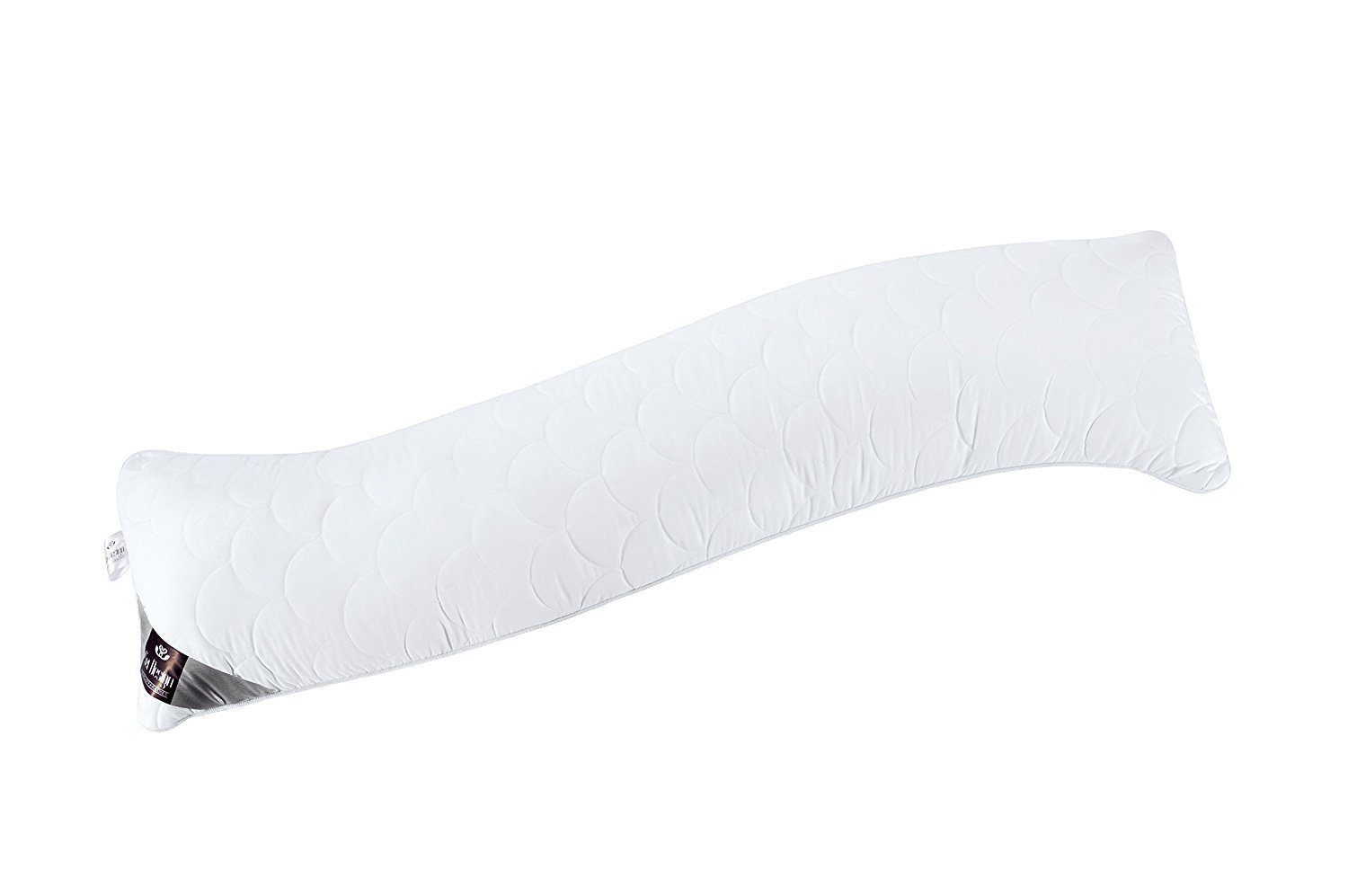SEI Design Seitenschläferkissen 40x130 cm WELLE - in natürlicher S-Form, 1 Stück, 1-tlg., Schwangerschaftskissen Stillkissen