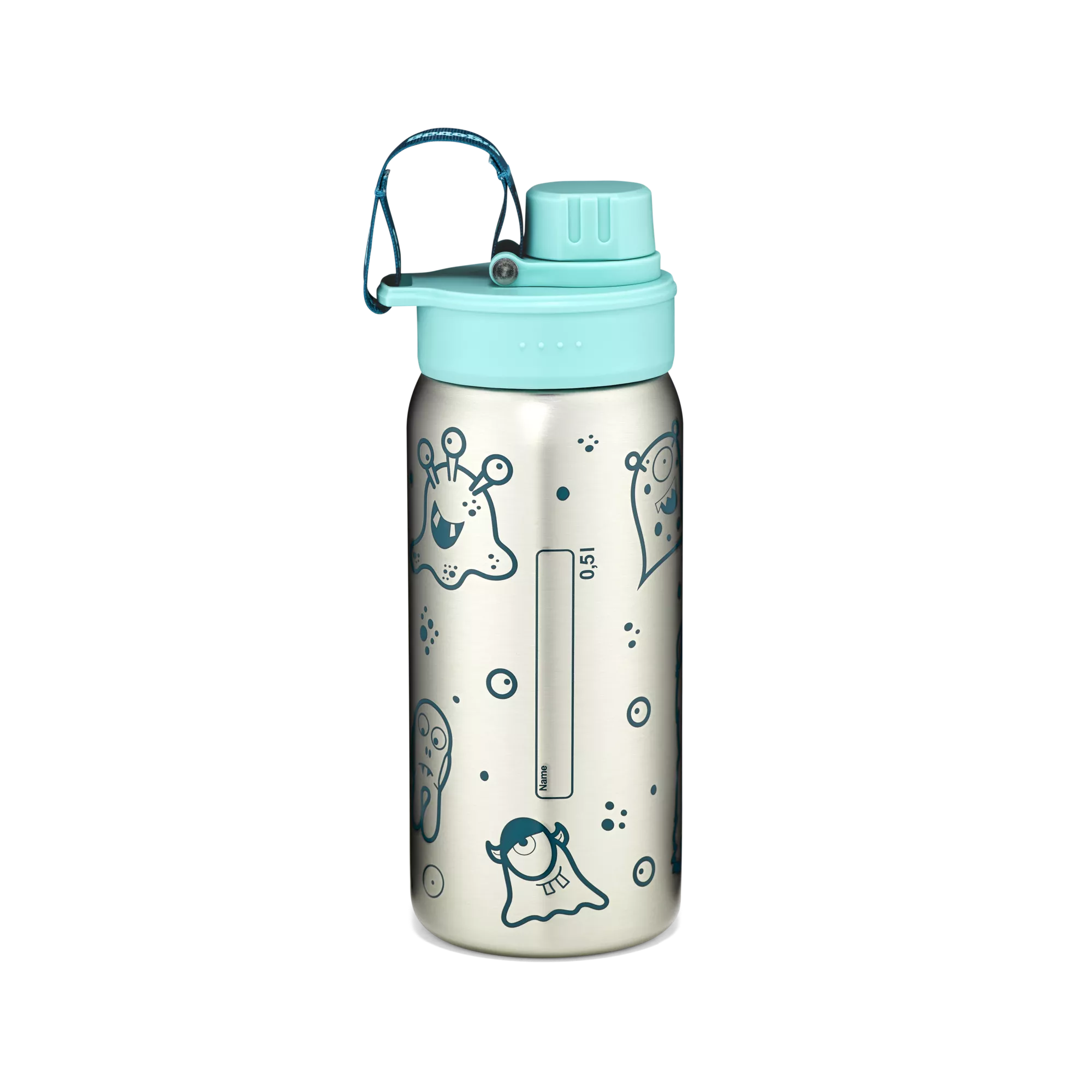 ergobag Edelstahl Trinkflasche Petrol